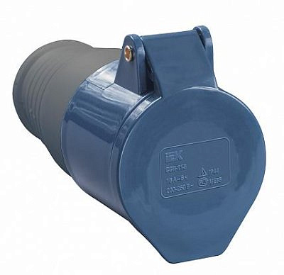 Розетка кабельная переносная 32А 220В 2P+PE ССИ-223 IP44 IEK PSR21-032-3