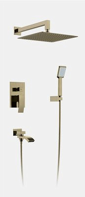 Встраиваемый смеситель для ванны Gappo G7107-4 с 3-функциями бронза.