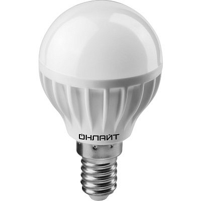 Светодиодная лампа Онлайт LED G45  8w/2.7K E14 71624
