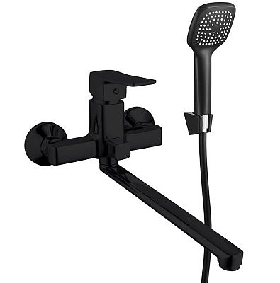 Смеситель для ванны MELODIA Etud к.35 мм, длн излив 35 см черн MDV30041bk