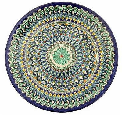 Ляган круглый Риштанская Керамика 41см микс  2741366