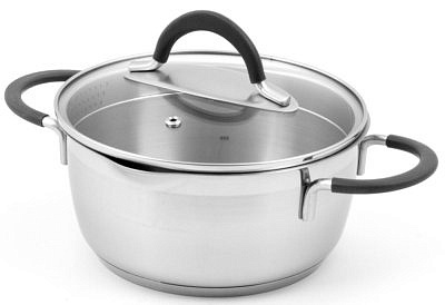 Кастрюля с 2-мя носиками с крышкой 4,9л ИДЕАЛID-2449