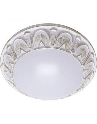 Светильник накладной Feron ФБУ 05-2*20-015, 220V, 2*60Вт, 2*Е27 IP64, белый-античное золото