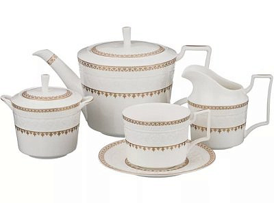 ЧАЙНЫЙ СЕРВИЗ НА 6 ПЕРСОН 15 ПРЕДМЕТОВ 1100/350/300/250 МЛ. 760-458