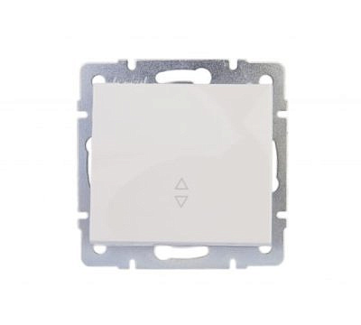 Переключатель 1- клавиша проходной белый  703-0288-105