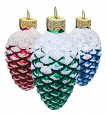 Ёлочное украшение "Шишка в снегу", в подарочной упаковке ФУ-2-90