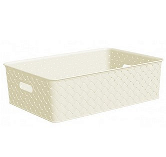 Корзинка БЕРЕСТА слоновая кость 7,5л 350х245х105мм V522026