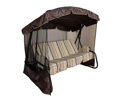 Качели садовые "Романо" коричневый