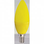 Лампа светодиодная E14 свеча LED 220V 6W ЖЕЛТЫЙ  100*37
