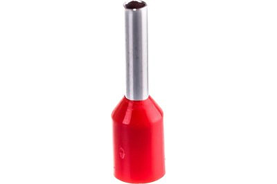 Наконечник штыревой втулочный изолир. НШВИ 1,5-8мм красн. (уп.100шт) IEK UGN10-D15-03-08