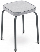 Табурет "Фабрик 5" мягкое квадратное сиденье ткань 32 см,цвет  серый