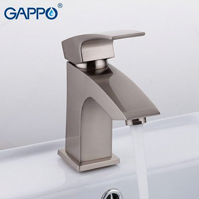 Смеситель для раковины Gappo G1007-5 сатин.