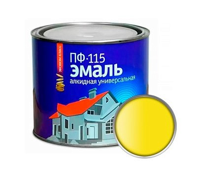 Эмаль ПФ-115 Эконом универсальная желтая 0,8кг