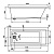 Ванна акриловая Vagnerplast Cavallo 150*70 Bianco на каркасе
