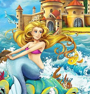 Фотообои Б1-013 Русалочка 200*270