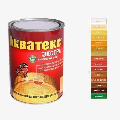 Акватекс Экстра антисептик декоративный для дерева Орех 2,7л
