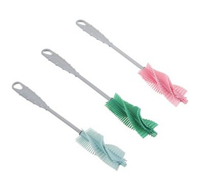 Ёрш для мытья посуды, полипропилен, силикон, 31,5х4 см, 3 цвета VETTA 441-263