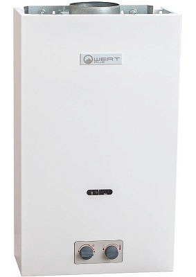 Водонагреватель газовый проточный  WERTRUS 10P W1452 WHITE