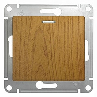 Механизм выключателя 1-клавиша с подсветкой дерево  дуб SchE GSL000513
