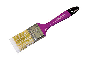 Кисть плоск"KRAFOR"искуственная щетина пластиковая ручка №1 (25мм) 006-010/49198