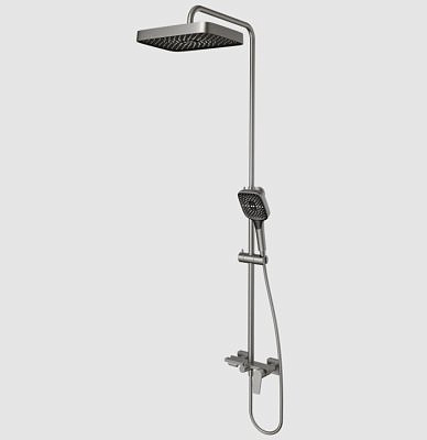 Душевая система SOLE Caspian S257GM оружейная сталь