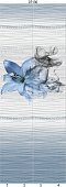 Панель ПВХ Голубая лилия 07130 (4шт)