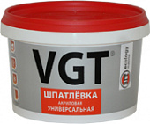 Шпатлевка VGT УНИВЕРСАЛЬНАЯ акриловая для наружных и внутренних работ 7,5 кг 