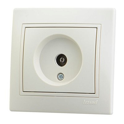 701-0303-130 Розетка ТВ оконечн. крем с вст Мира