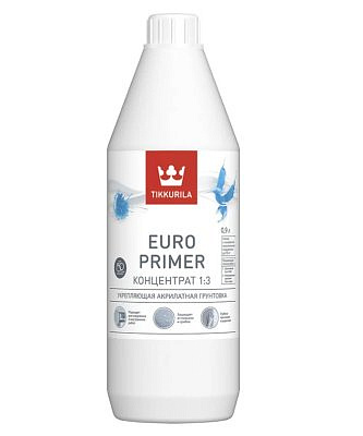 Грунтовка ТИККУРИЛА ЕВРО ПРАЙМЕР акриловая (концентрат) 0,9л