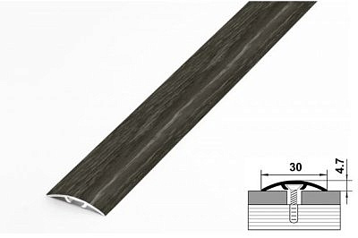 Профиль ЛС 04-2 филадельфия графит 30*1350