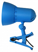 Настольный светильник Надежда 1-мини 40Вт Е27 синий,на прищепке