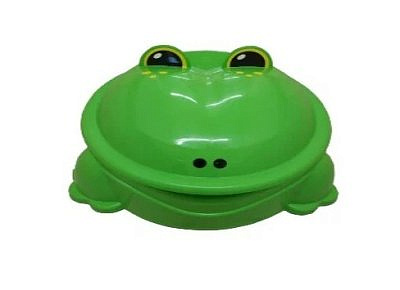 Песочница с крышкой "Лягушка" зеленый Пл-С362 