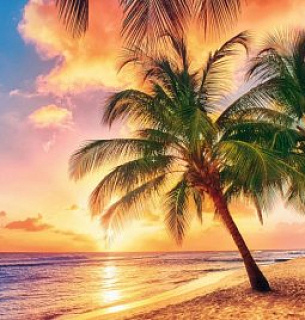 Фотообои Закат 400*270 камушек