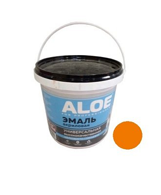 Эмаль ALOE Акриловая универсальная 2,4кг золотая охра