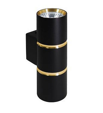 Cветильник настенный черный, золото 1860 ML  2*GU 10  35W 230V 48649