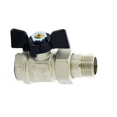 Кран шаровый 917 тип 1/2" нр/вр бабочка