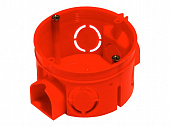Коробка установочная для сплошных стен Hagel СП  60*40мм , круглая , красная , IP20 , в кирпич бетон , 7вводов  КУ1103 