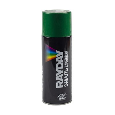 Краска аэрозоль RAYDAY акрил RAL 6029 зеленая 520мл