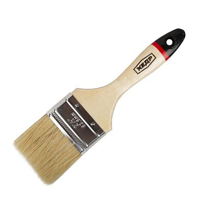 Кисть "Кедр" плоская ЕВРО № 2,5 63мм деревянная ручка 099-6325