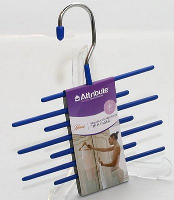 Вешалка для галстуков 8см синий