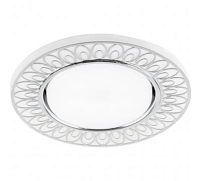 Светильник точечный Feron CD9913 матовый белый хром 20 LED*2835 SMD GX53