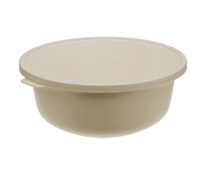 Миска ТЭСТИ 2,2л с крышкой Латте  М1363