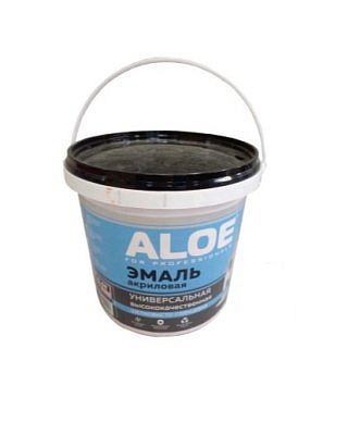 Эмаль ALOE Акриловая универсальная 0,8кг белая