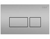 Клавиша смыва D&K Berlin универсальная, матовый хром DB1439002