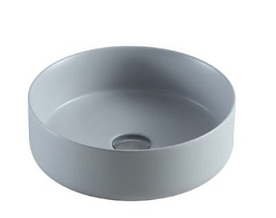 Раковина накладная AZARIO 355*355*120 мм матовая св-серая AZ-3134-MFG