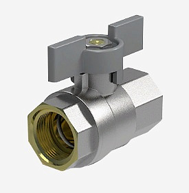 Кран шаровый ROYAL THERMO EXPERT 1 НВ, усиленный, бабочка