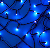 Гирлянда эл. вьюн 30м, 300LED, белый, 8 режимов, ПВХ черный, 220В СНОУ БУМ 384-244