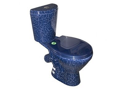 Компакт Элегант Кракелюр синий с сиденьем Киров