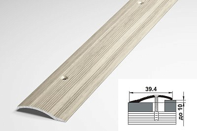 Профиль разноуровневый ПР02 клён белёный 39,4*1800