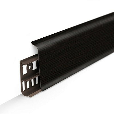 Плинтус напольный Ideal Деконика Венге тёмный (85 мм)